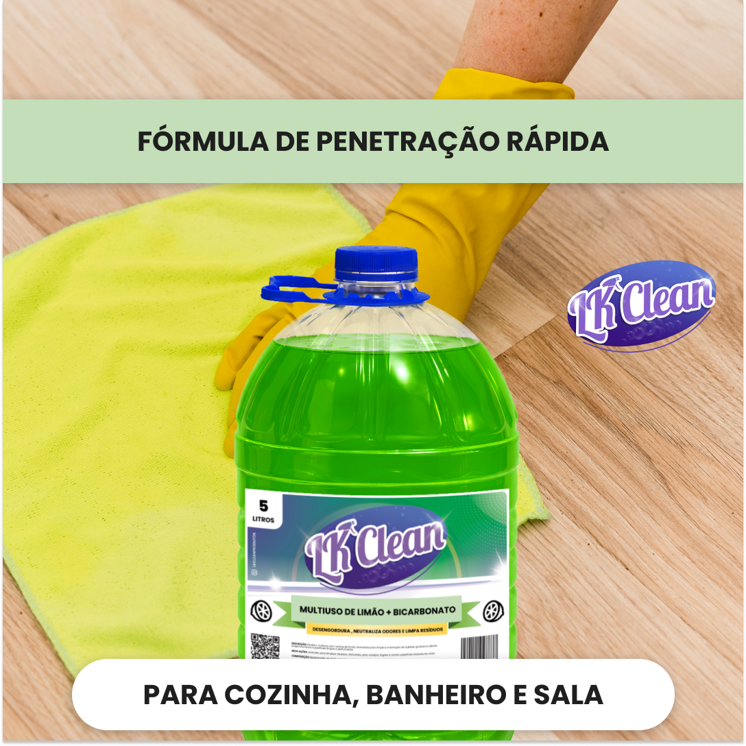 Limpador Multiuso de Limão + Bicarbonato - Imagem 3