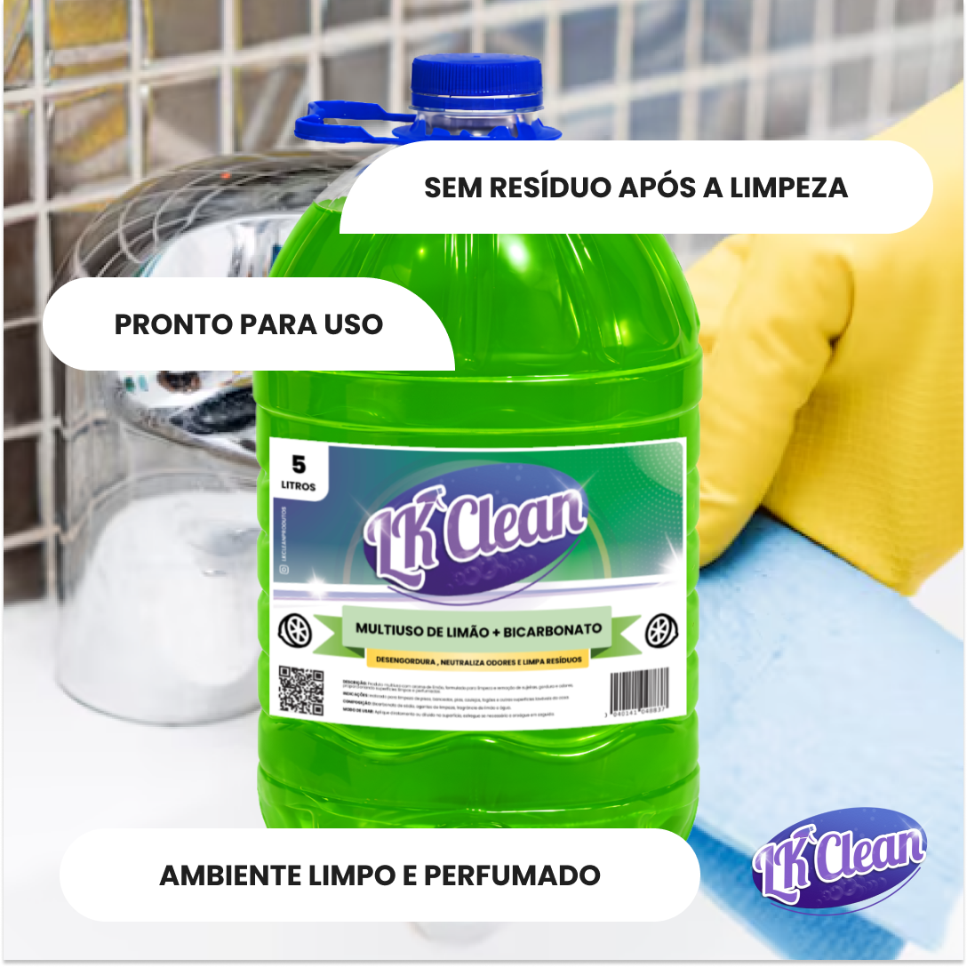 Limpador Multiuso de Limão + Bicarbonato - Imagem 6