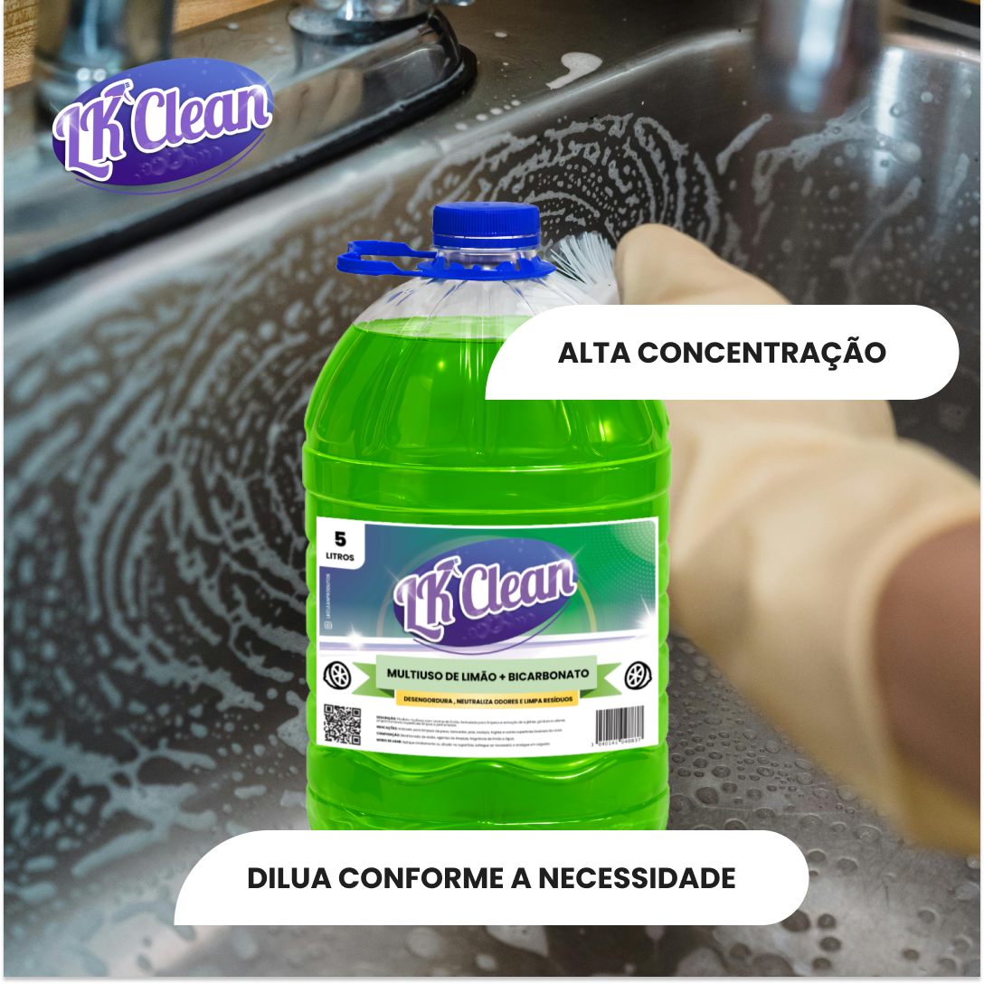 Limpador Multiuso de Limão + Bicarbonato - Imagem 7